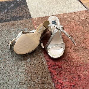 Size 6 gold wedge sandal from White House black market